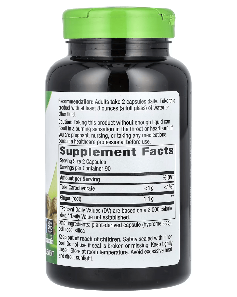 NATURE’S WAY Ginger Root - Promotes Digestive Comfort (180 Capsules) - Image 2