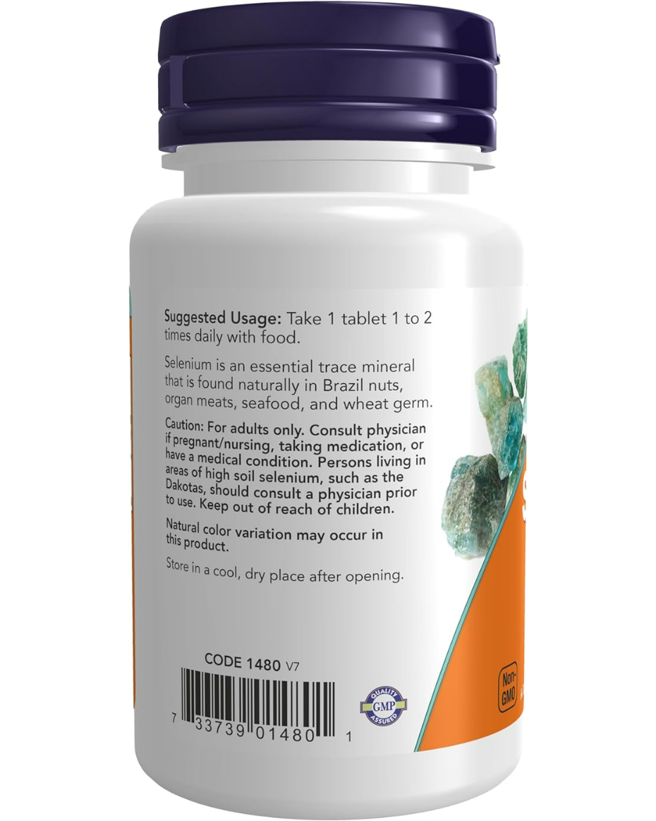NOW FOODS Selenium 100 mcg - Image 3