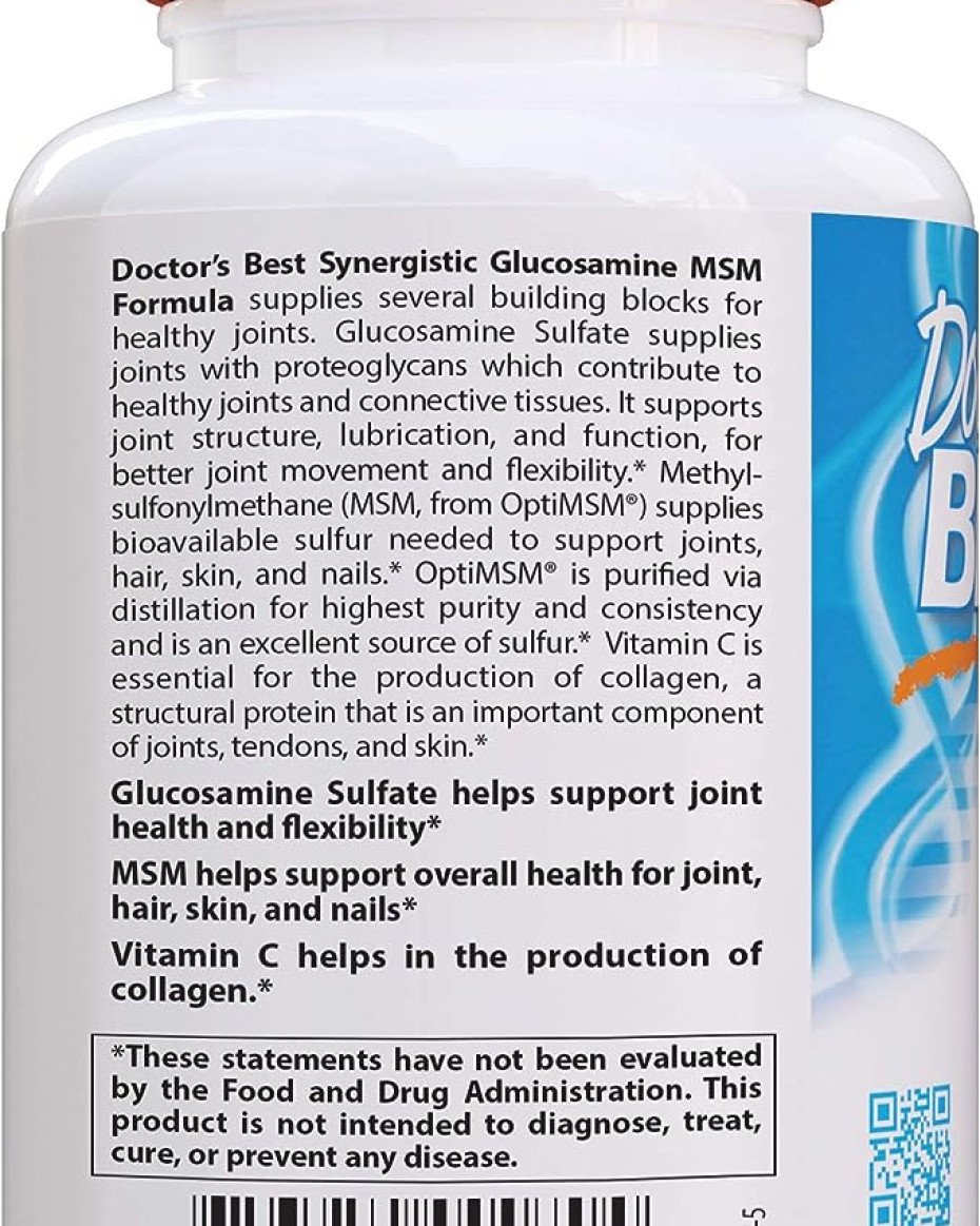 DOCTOR'S BEST Synergistic Glucosamine MSM Formula - Image 5