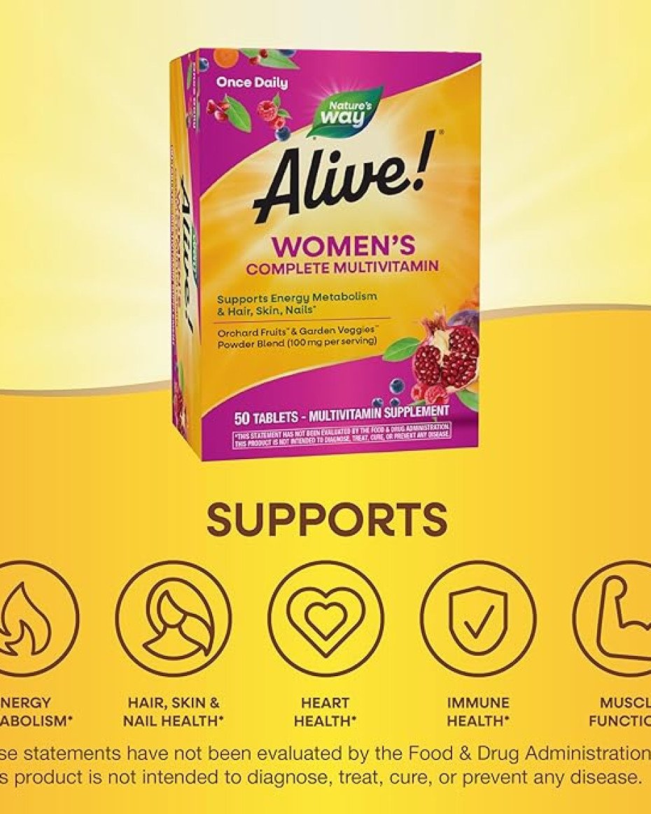 NATURE'S WAY ALIVE! Women’s Complete Multivitamin - 50 Tablets - Image 2