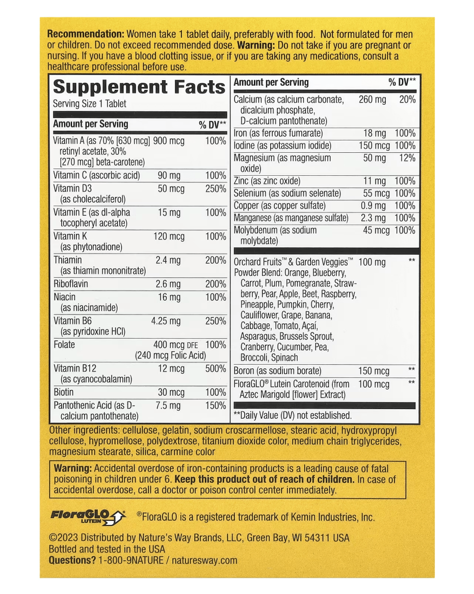 NATURE'S WAY ALIVE! Women’s Complete Multivitamin - 50 Tablets - Image 4