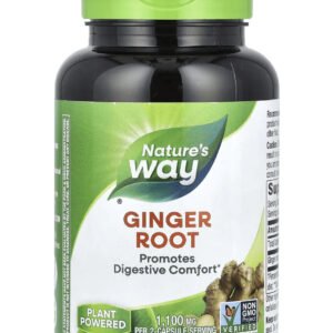 NATURE’S WAY Ginger Root - Promotes Digestive Comfort (180 Capsules)