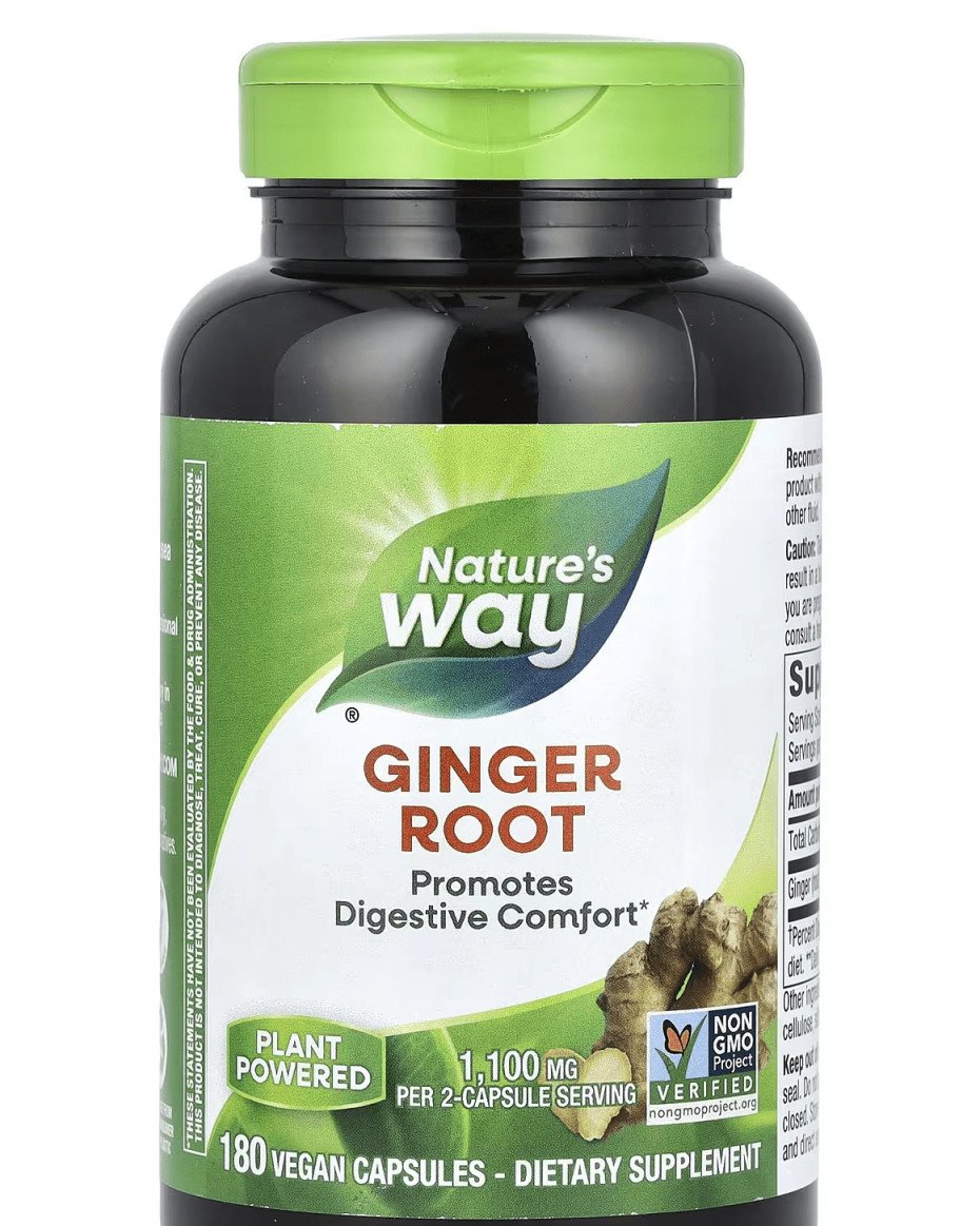 NATURE’S WAY Ginger Root - Promotes Digestive Comfort (180 Capsules)
