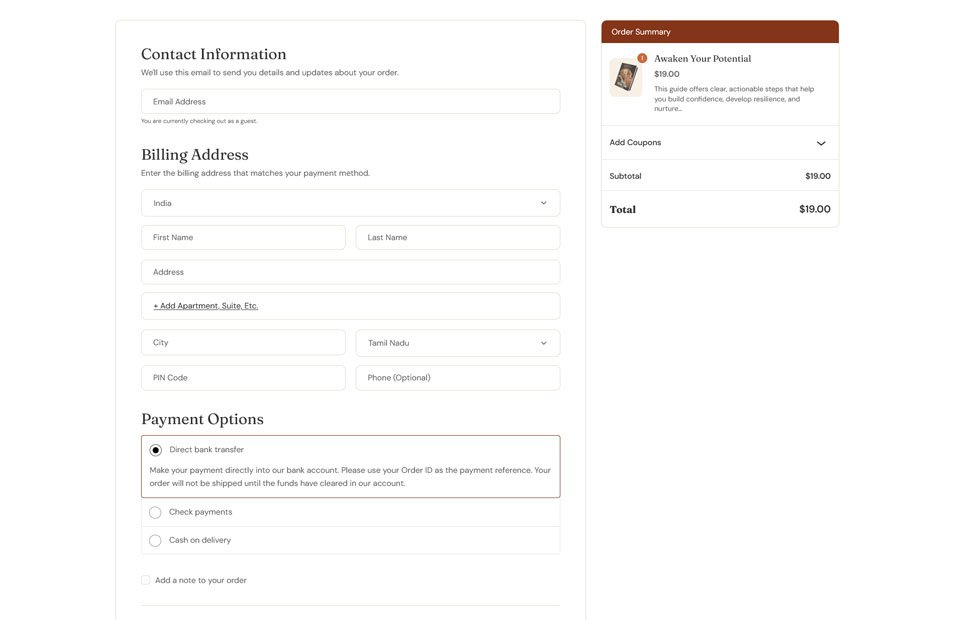 Checkout-page